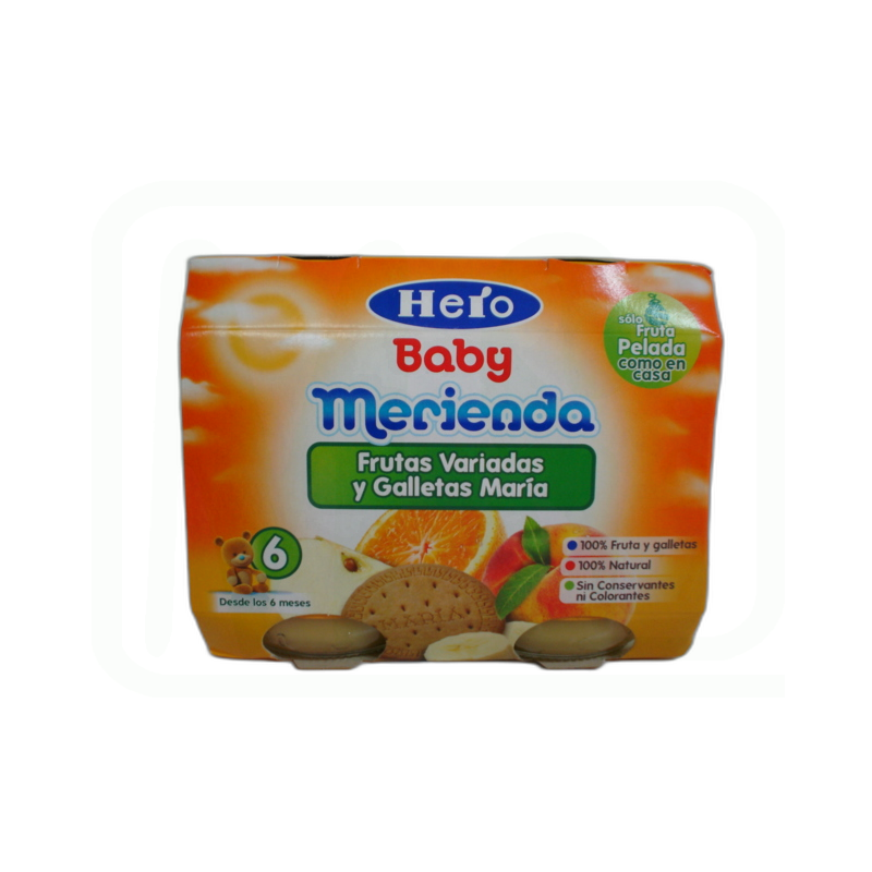 POTITO MERIENDA FRUTAS VARIADAS GALLETA PACK-2 X190 GR