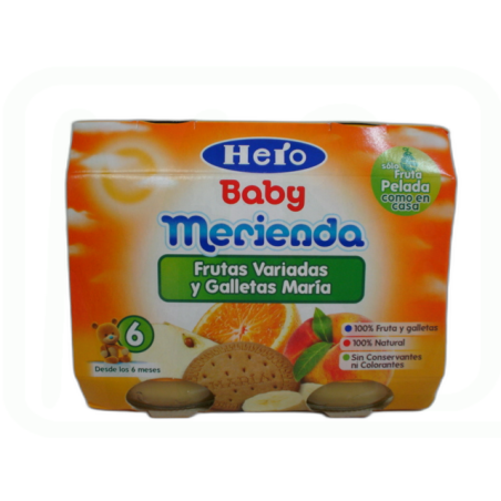 POTITO MERIENDA FRUTAS VARIADAS GALLETA PACK-2 X190 GR