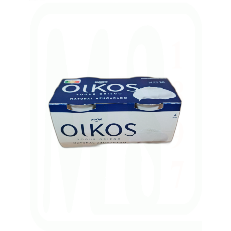 YOGUR OIKOS GRIEGO NATURAL AZUCARADO PACK-4X 110 GR