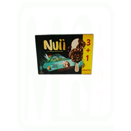 HELADO BOMBON NUII ALMENDRA PACK-3+1 X 90 ML