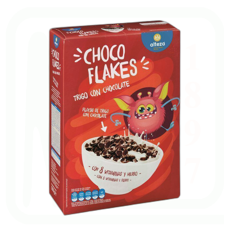 CEREALES CHOCO-FLAKES SIN GLUTEN  500G