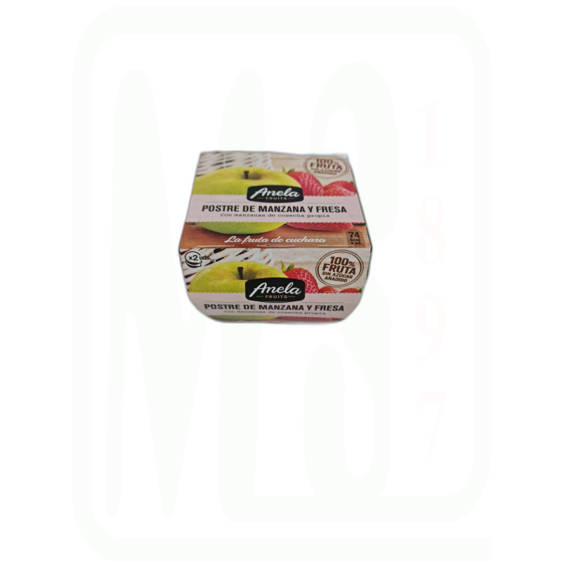 POSTRE MANZANA FRESA PACK-2 X 100 GR