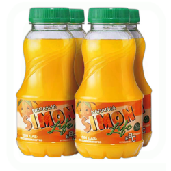 REFRESCO NARANJA SIMON LIFE  4*200ML 