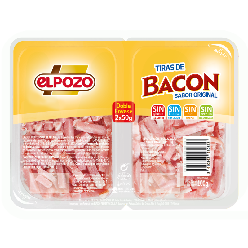 BACON TIRAS PACK-2 *50GR 