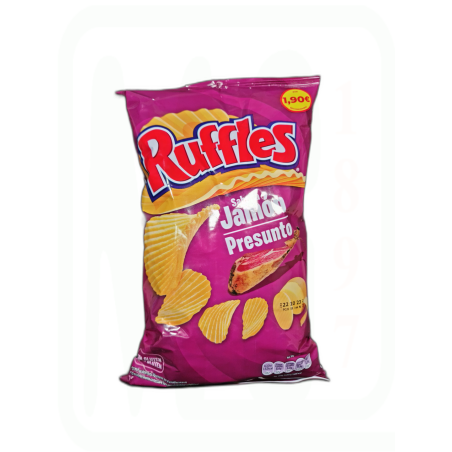 PATATAS RUFFLES JAMON BOLSA 133 GR