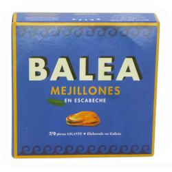 MEJILLON ESCABECHE 7/9 PIEZAS 160GR