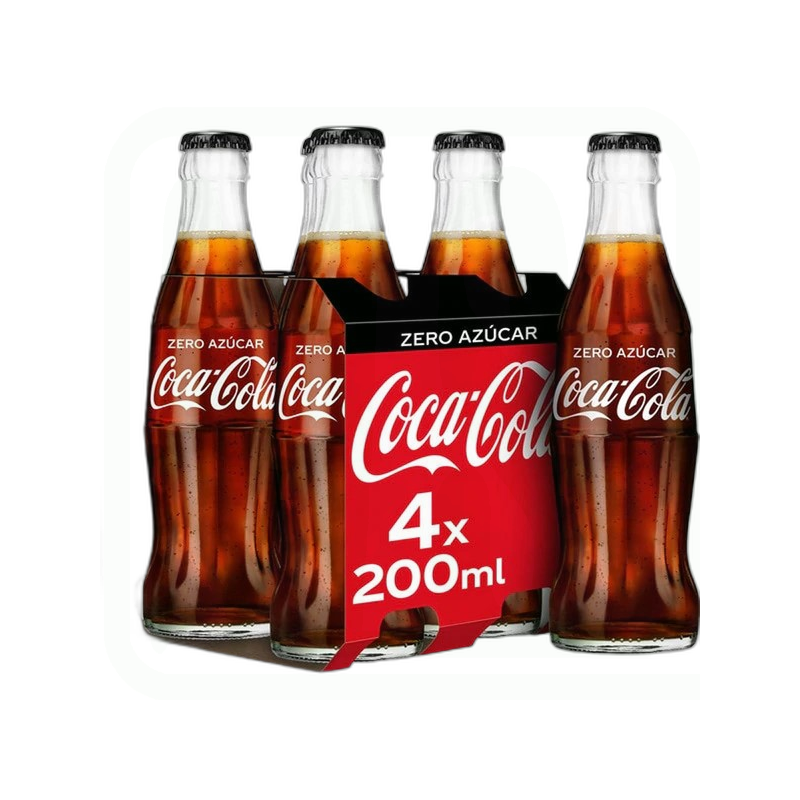 REFRESCO COLA ZERO CRISTAL PACK-4 X 200 ML