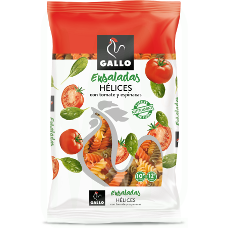 PASTA VEGETALES HELICES 250GR