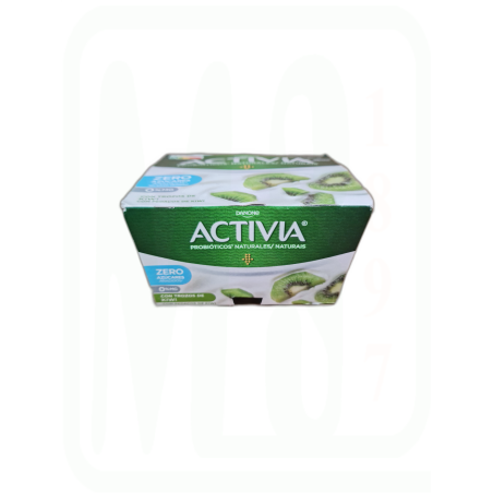 YOGUR ACTIVIA 0% CON KIWI PACK-4