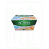 YOGUR ACTIVIA 0% CON MELOCOTON PACK-4