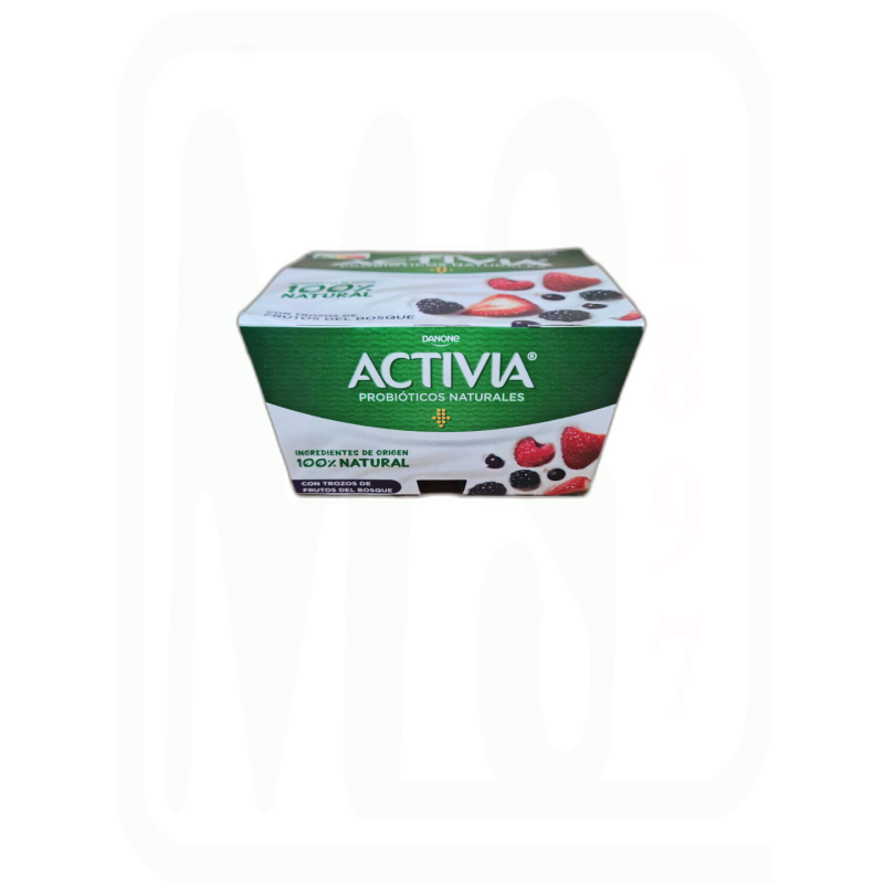 YOGUR ACTIVIA CON FRUTAS DEL BOSQUE PACK-4