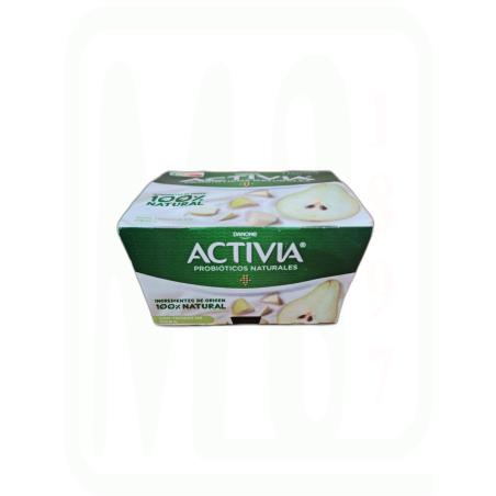 YOGUR ACTIVIA CON PERA PACK-4