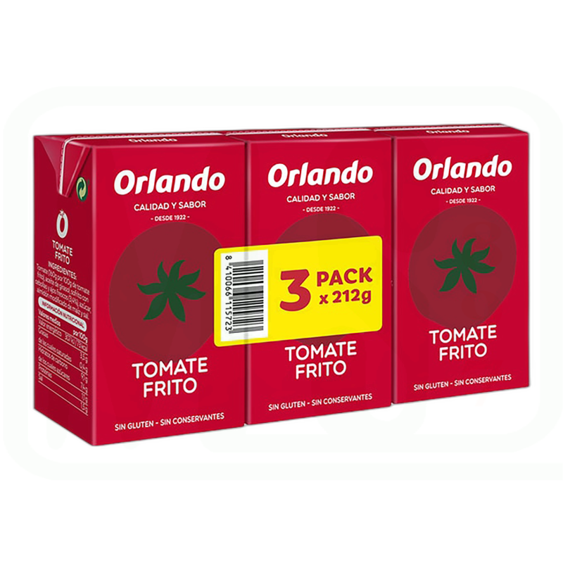 TOMATE FRITO PACK-3 X 212 GR