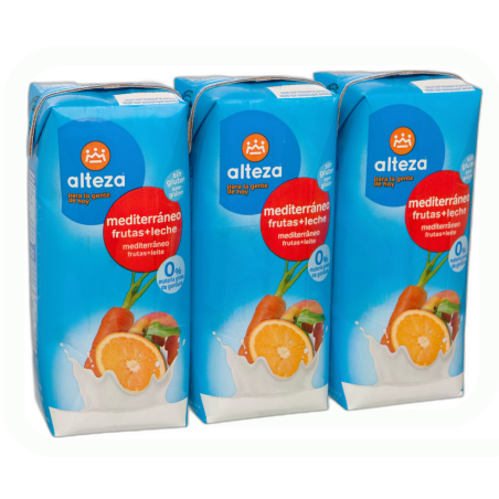 FRUTA+LECHE MEDITERRANEO PACK-3*330ML