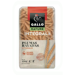 PASTA PLUMAS INTEGRAL 450 GR