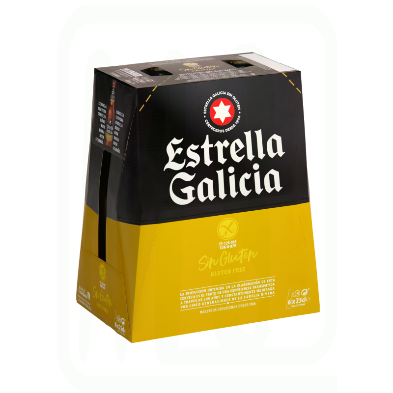 CERVEZA SIN GLUTEN 6*25CL 