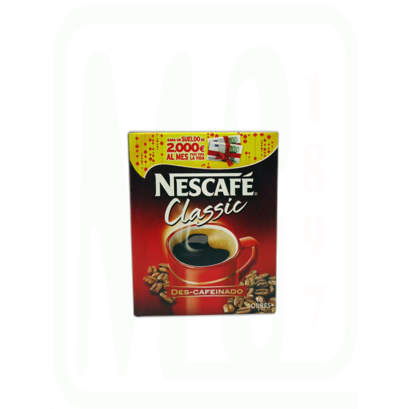 NESCAFE DESCAFEINADO PACK-10 SOBRES