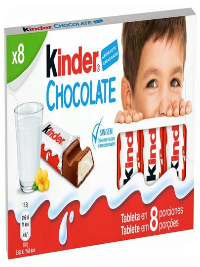 CHOCOLATINA BARRITAS PACK-8 X 100 GR