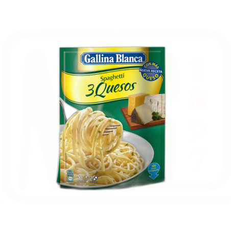 SPAGHETTI 3 QUESOS 170 GR