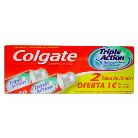 DENTIFRICO 2X75 ML TRIPLE ACCION AHORRO 