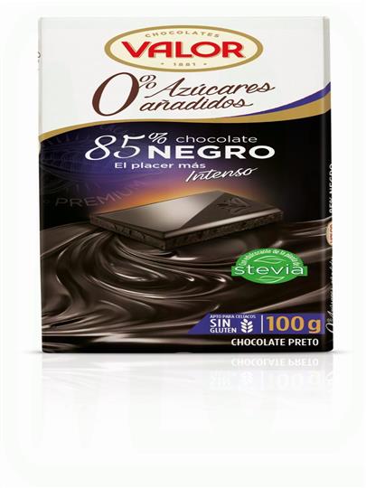 CHOCOLATE SIN AZUCAR PURO 85% 100 GR