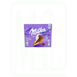 HELADO CONOS VAINILLA CHOCOLATE MILKA PACK-4 X 110 ML