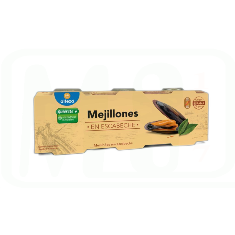 MEJILLONES ESCABECHE PACK-3*43GR 