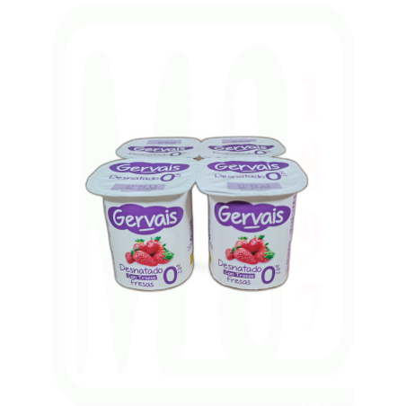 GERVAIS 0% CON FRESAS PACK-4 X 120 GR