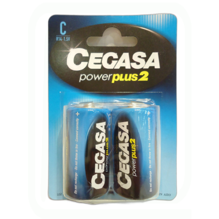 PILAS AZUL POWER R-14 PACK-2