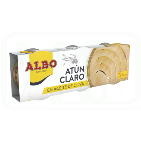 ATUN CLARO ACEITE OLIVA 3*67 GRAMOS