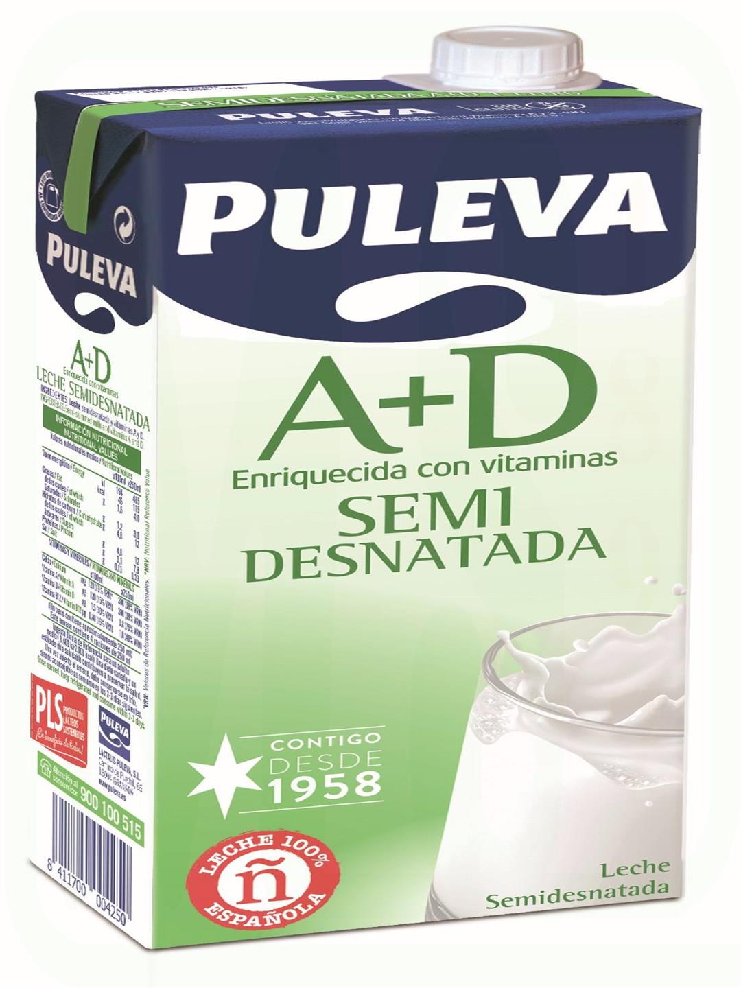 LECHE SEMIDESNATADA 1 LITRO 