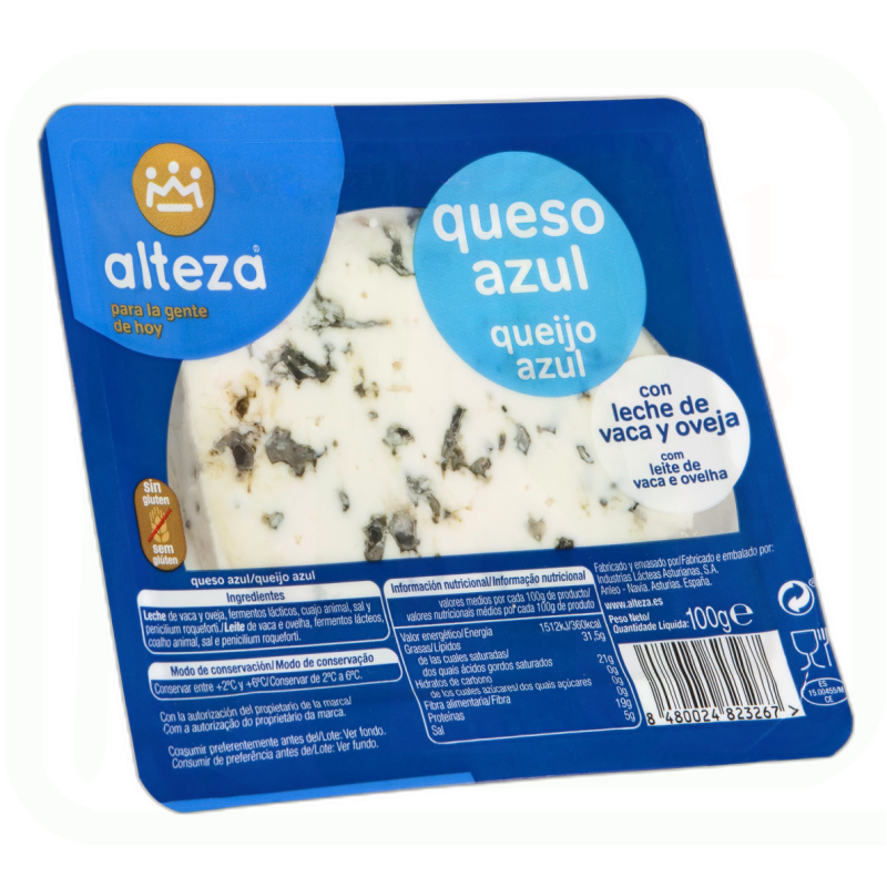 QUESO AZUL PORCION 100GR 