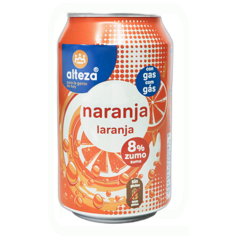 REFRESCO NARANJA LATA 33CL