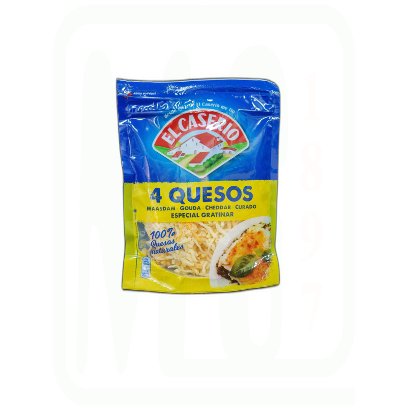 QUESO RALLADO 4 QUESOS 120GR