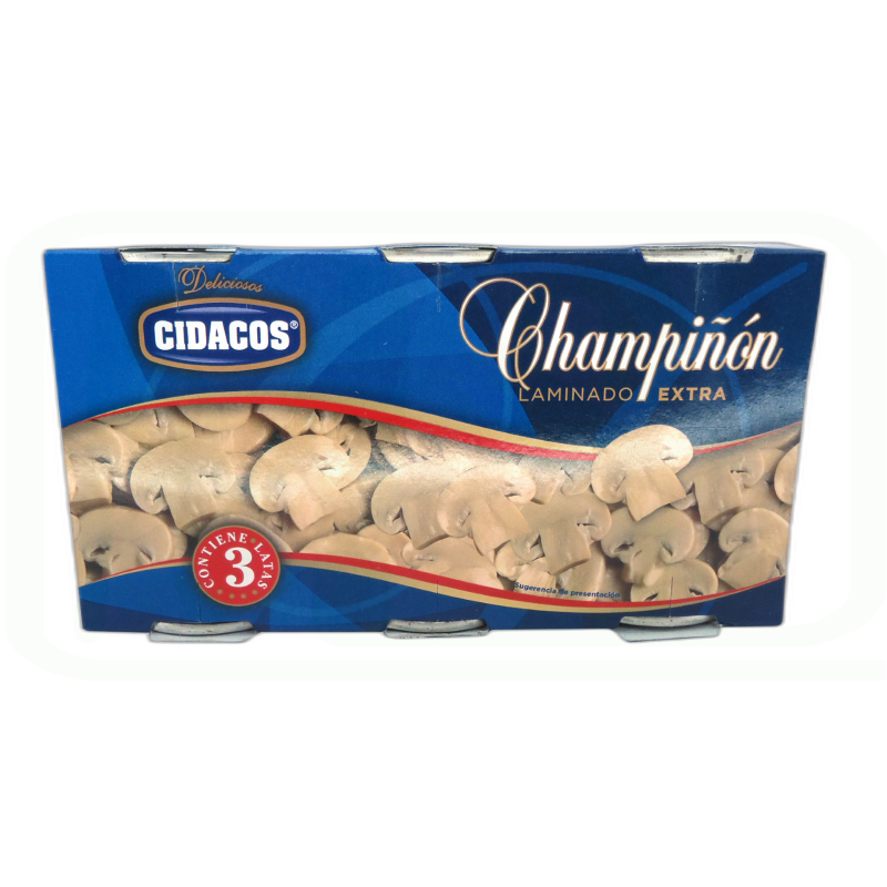 CHAMPIÑON LAMINADO PACK-3*85GR