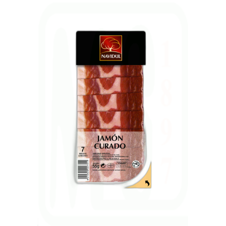 JAMON CURADO 1/2 LONCHAS 50 GRAMOS