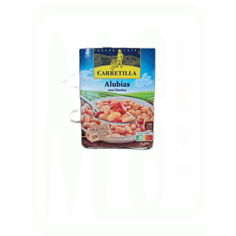 ALUBIAS CON CHORIZO 300 GR