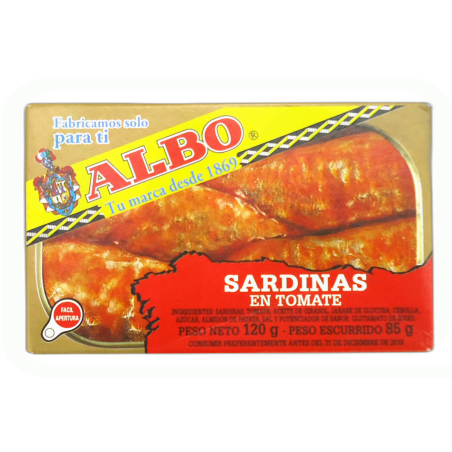 SARDINAS TOMATE 85 GRAMOS