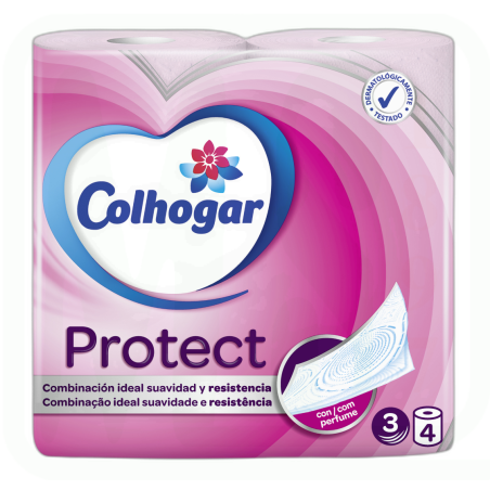 PAPEL HIGIENICO PROTECT 3-CAPAS 4/ROLLOS