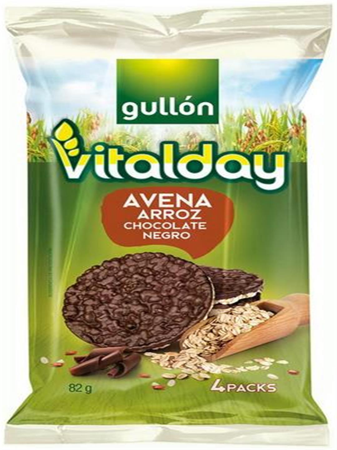 TORTITAS DE AVENA ARROZ CHOCOLATE PACK-4