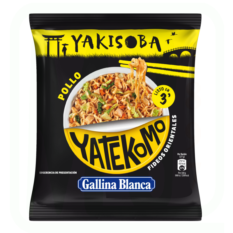 YATEKOMO YAKISOBA POLLO SOBRE