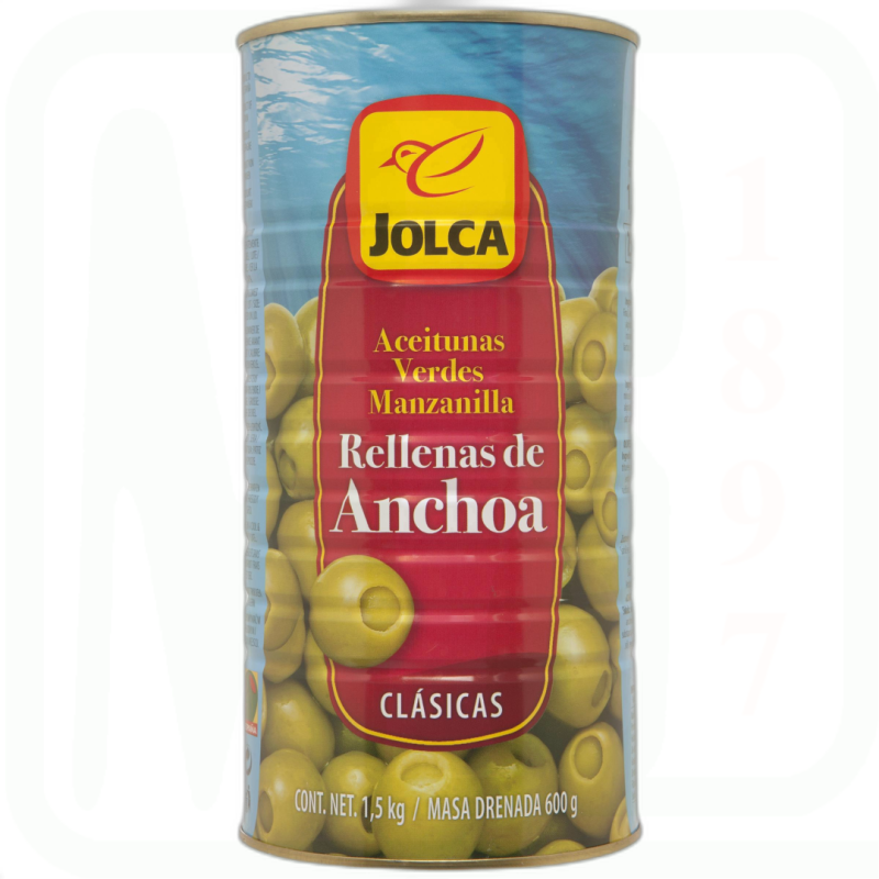 ACEITUNAS RELLENAS ANCHOA L/600GR 