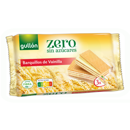 GALLETAS ZERO WAFER VAINILLA SIN AZUCAR 180GR 