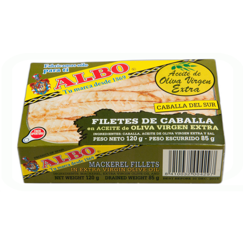 FILETE CABALLA ACEITE OLIVA 85 GR